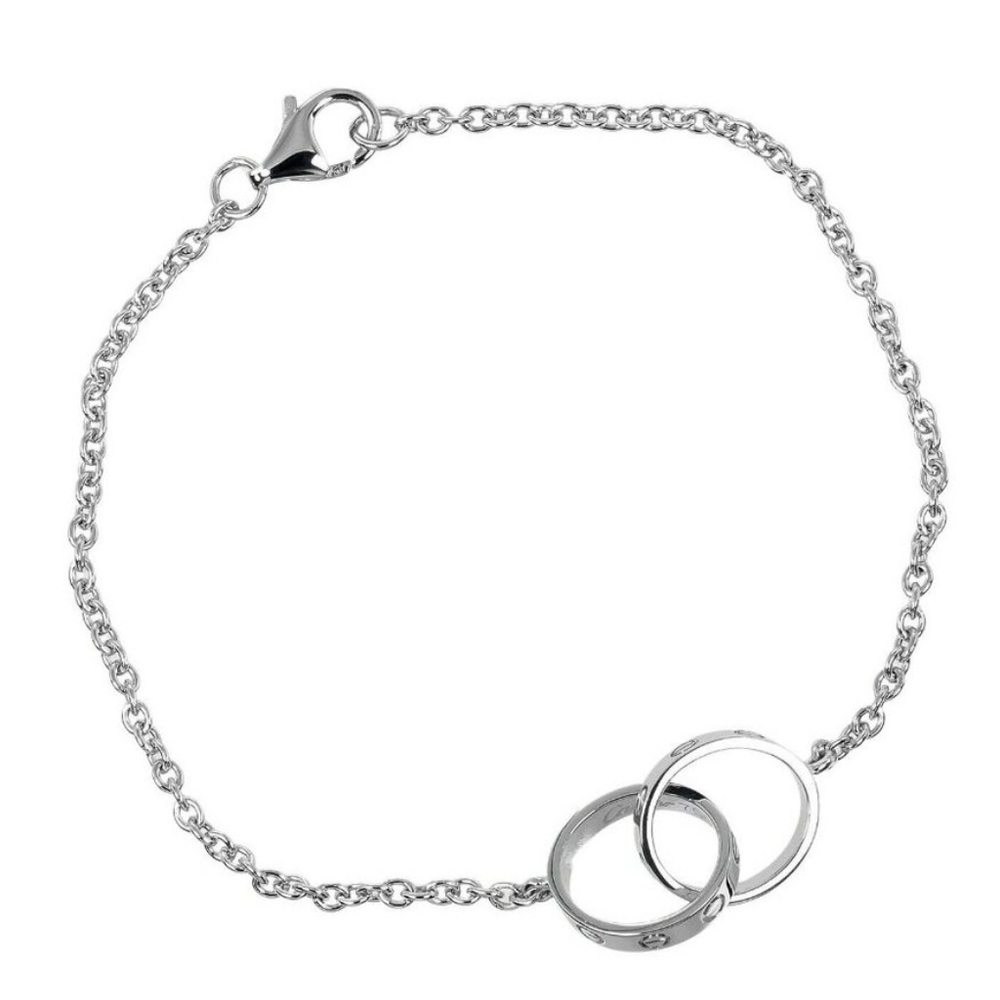 Cartier *Pristine* Interlocking Love Ring White G… - image 6